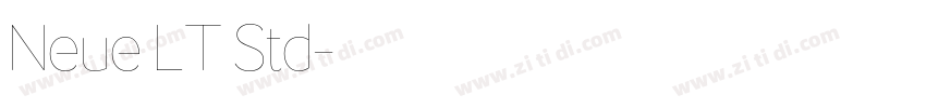 Neue LT Std字体转换